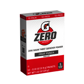 Gatorade® 1 Ounce Fruit Punch Flavor Zero Powder Concentrate Package Zero Sugar Electrolyte Drink-eSafety Supplies, Inc