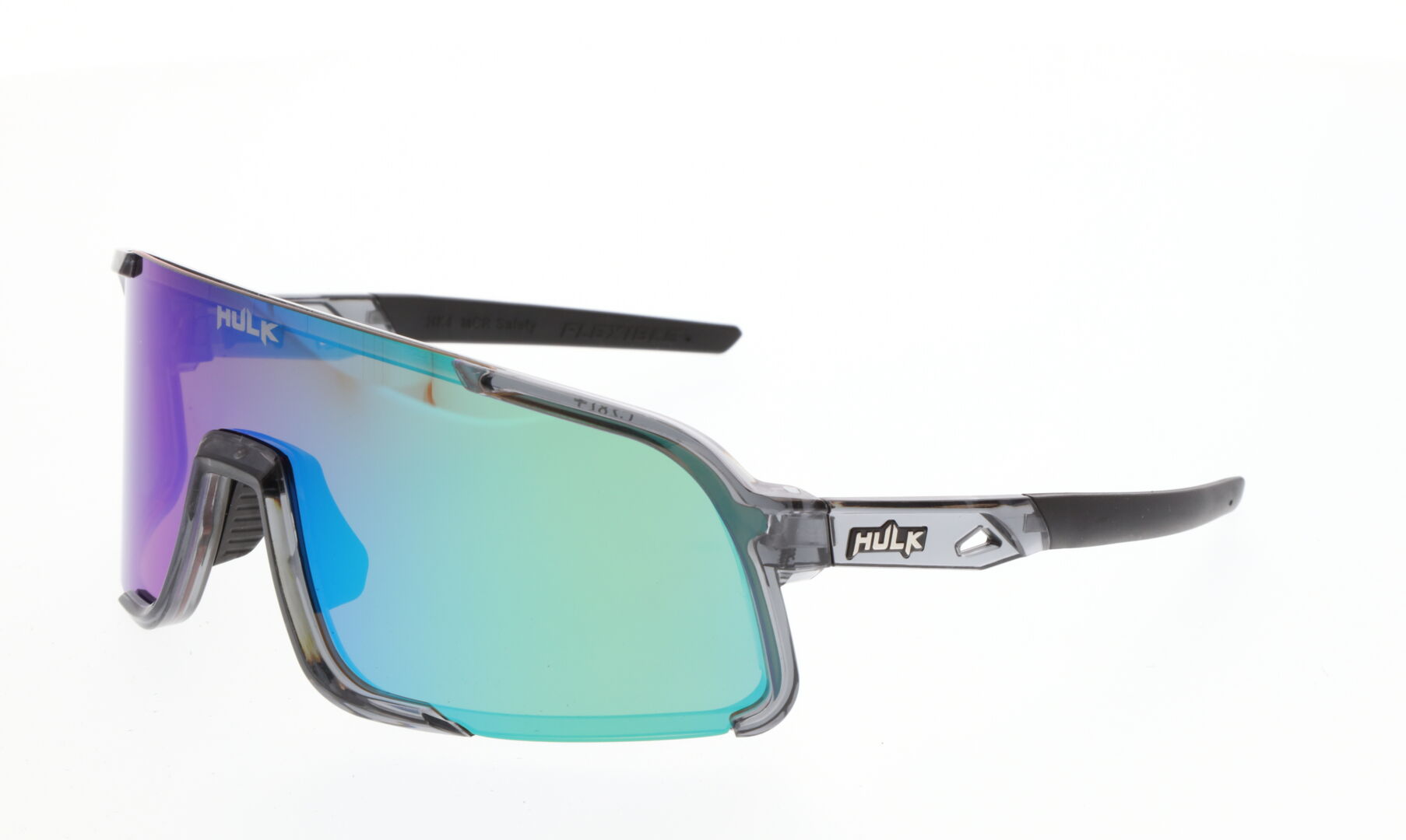 MCR Safety - Hulk® HK4 - Full Frame - Crystal Gray, Green Mirror Polarized MAX36