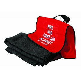 Honeywell 62" X 80" Gray Wool Fire And First Aid Blanket