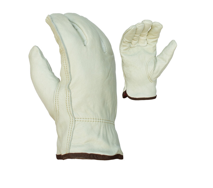 Task Gloves Quality Grain Cowhide Leather Driver Gloves - Dozen