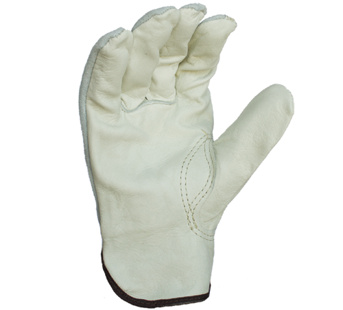 Task Gloves Quality Grain Cowhide Leather Driver Gloves - Dozen