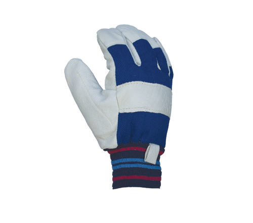 Task Gloves Double Grain Pigskin Palm, Knit Wrist Cuff Gloves(Anti-Impact Back) - Dozen