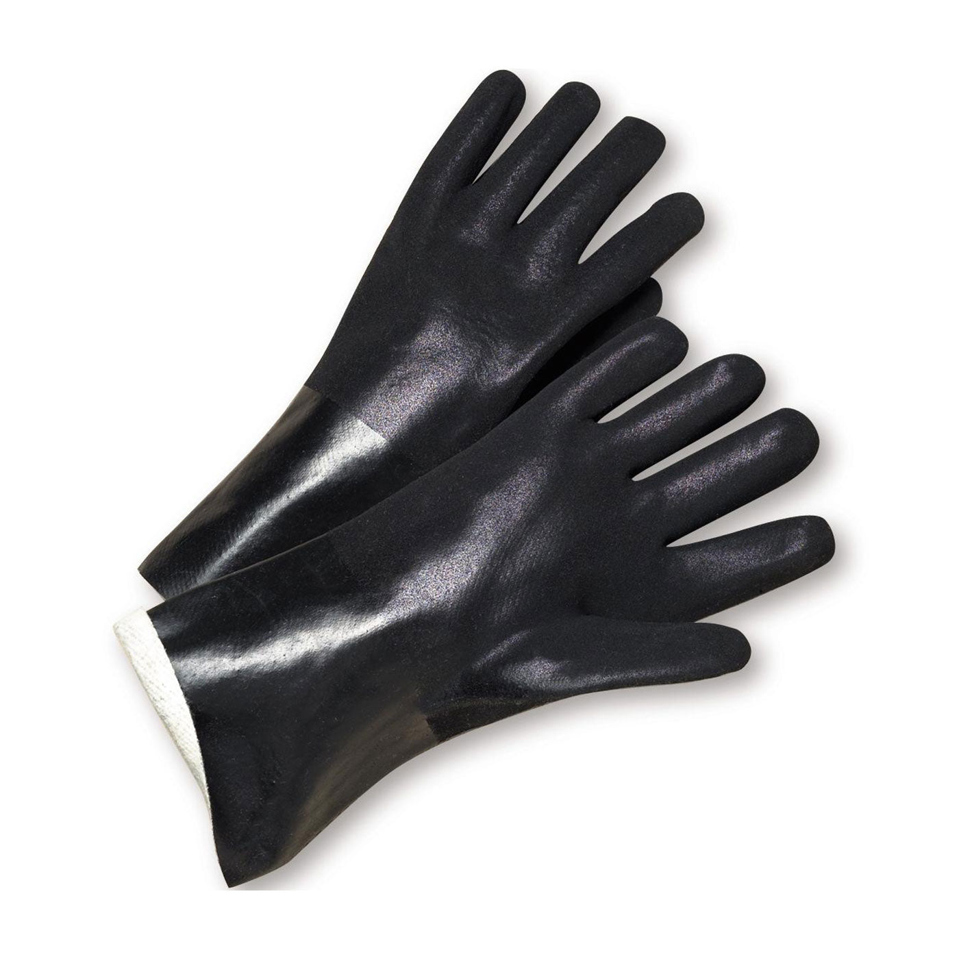 PVC Dipped Glove with Jersey Liner and Rough Sandy Finish - 12" Length-eSafety Supplies, Inc