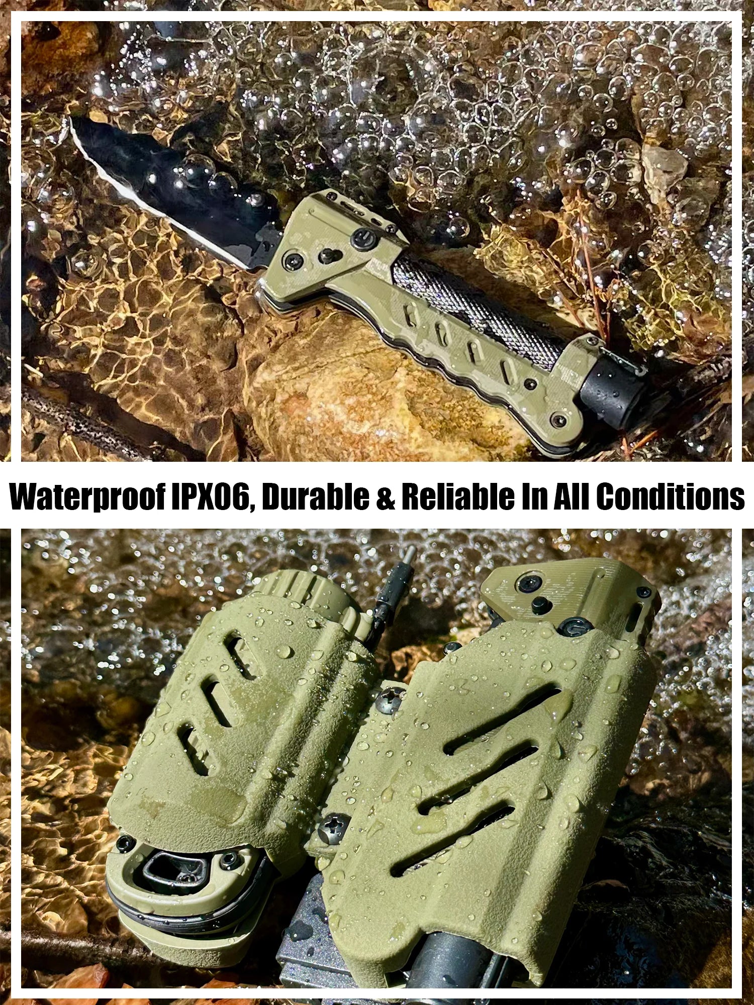 Kaito Voyager Survivor 3” Multifunctional Survival Tool with Crank Dynamo Arc Ignition Fire Starter Waterproof Handle Multi-Tool Design for Camping Emergency Self-Defense