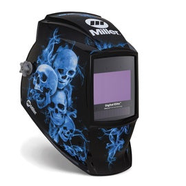 Miller Digital Elite Blue/Black Welding Helmet Variable Shades 13, 3, 5, 8 Auto Darkening Lens