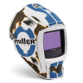 Miller Digital Infinity White/Blue/Brown Welding Helmet With 13.4 sq in Variable Shades 3, 5, 8, 13 Auto Darkening Lens