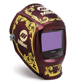 Miller Digital Infinity Red/Gold Welding Helmet With 13.4 sq in Variable Shades 3, 5, 8, 13 Auto Darkening Lens