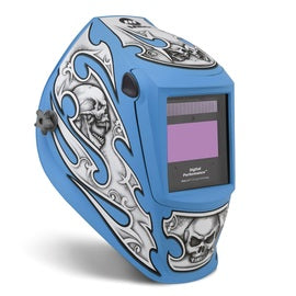 Miller Digital Performance Blue/Gray Welding Helmet With 7.22 sq in Variable Shades 3, 5, 8, 13 Auto Darkening Lens