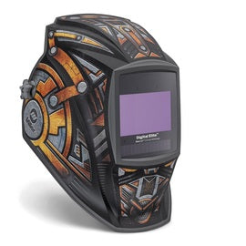 Miller Digital Elite Black/Orange/Gray Welding Helmet With 9.2 sq in Variable Shades 3, 5, 8, 13 Auto Darkening Lens