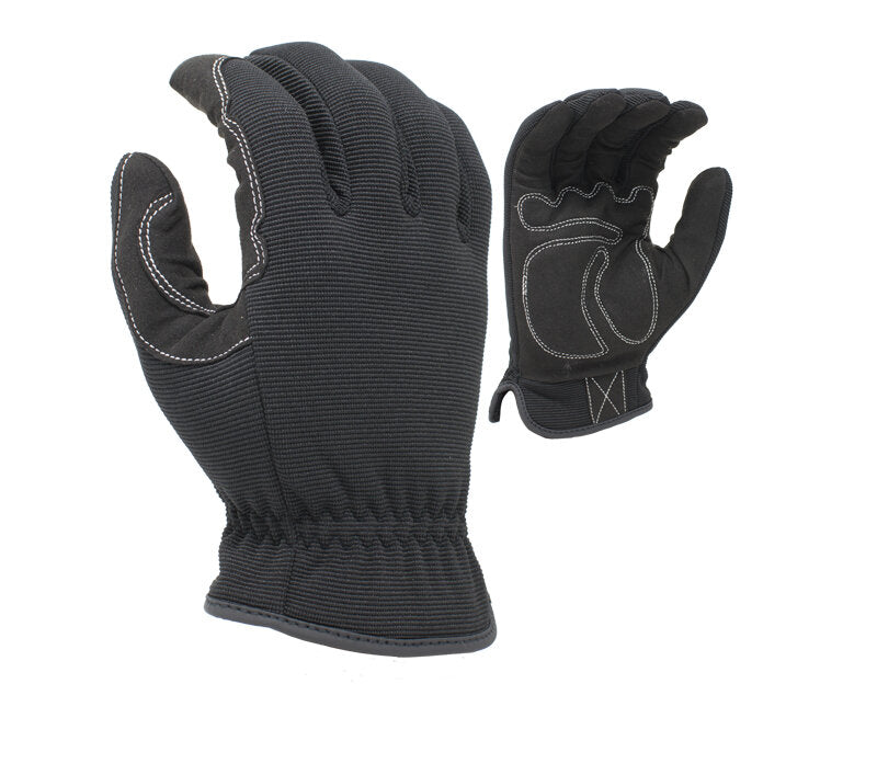 Task Gloves- Mechanic Synthetic Leather, padded contoured palm Gloves