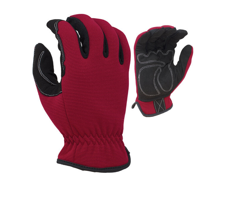 Task Gloves- Mechanic Synthetic Leather, padded contoured palm Gloves