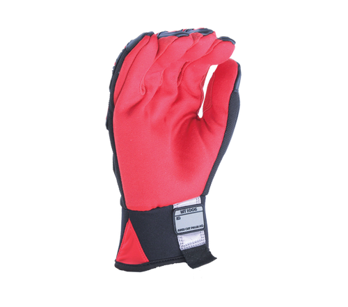 Task Gloves - Anti-Cut composite cloth palm ANSI Cut A6, Synthetic Reinforced Thumb Saddle, Neoprene Cuff with ID pad, TPR back - Dozen