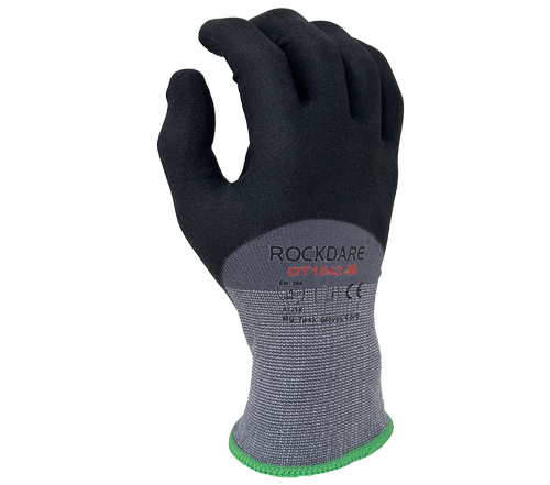 Micro-Foam Nitrile Knuckle coated with Nitrile dots, 15G Nylon shell - Dozen