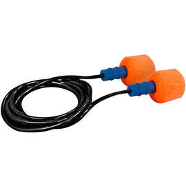 Protective Industrial Products EZ-Twist™ Barrel Push-In Polyurethane Foam Corded Earplugs