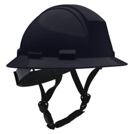 PIP - Type II Full Brim Safety Helmet with HDPE Shell, 4-Point Textile Suspension, Wheel Ratchet Adjustment and 4-Point Chinstrap