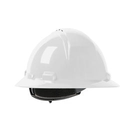 Protective Industrial Products Kilimanjaro™ HDPE Vented Full Brim Hard Hat With Wheel Ratchet/4 Point Nylon Webbing Cradle Suspension