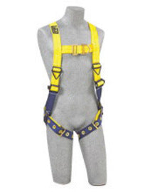 3M™ DBI-SALA® Small Delta™ No-Tangle™ Construction/Full Body/Vest Style Harness With Back And Front D-Ring And Tongue Leg Strap Buckle