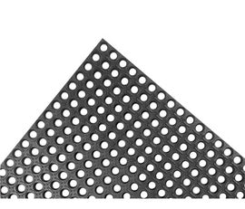 Superior Manufacturing 3' X 5' Black Rubber Cushion-Tred™ NoTrax® Anti Fatigue Floor Mat