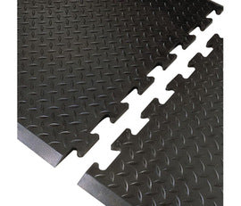 Superior Manufacturing 3' X 31" Black Rubber NoTrax® Cushion-Tred™ Anti Fatigue Floor Mat