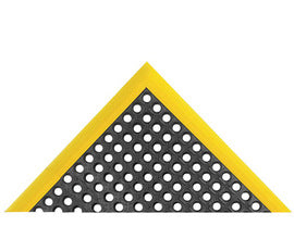 Superior Manufacturing 28" X 40" Black And Yellow Rubber NoTrax® Safety Stance® Anti Fatigue Floor Mat