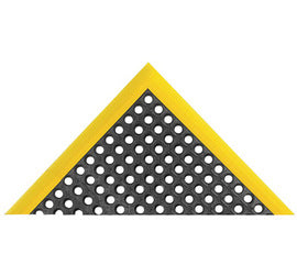 Superior Manufacturing 40" X 64" Black And Yellow Rubber Safety Stance® NoTrax® Anti Fatigue Floor Mat