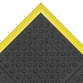 Superior Manufacturing 3' X 3' Black Nitrile Rubber NoTrax® Cushion-Ease® Anti Fatigue Floor Mat