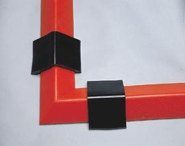 UltraTech 4" X 4" X 2.3" Ultra-Spill Berms Orange Polyethylene Corner