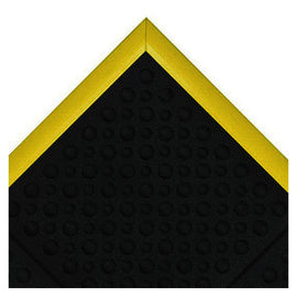 Superior Manufacturing 3' X 3' Black Rubber NoTrax® Cushion-Ease® Ergo™ Anti Fatigue Floor Mat