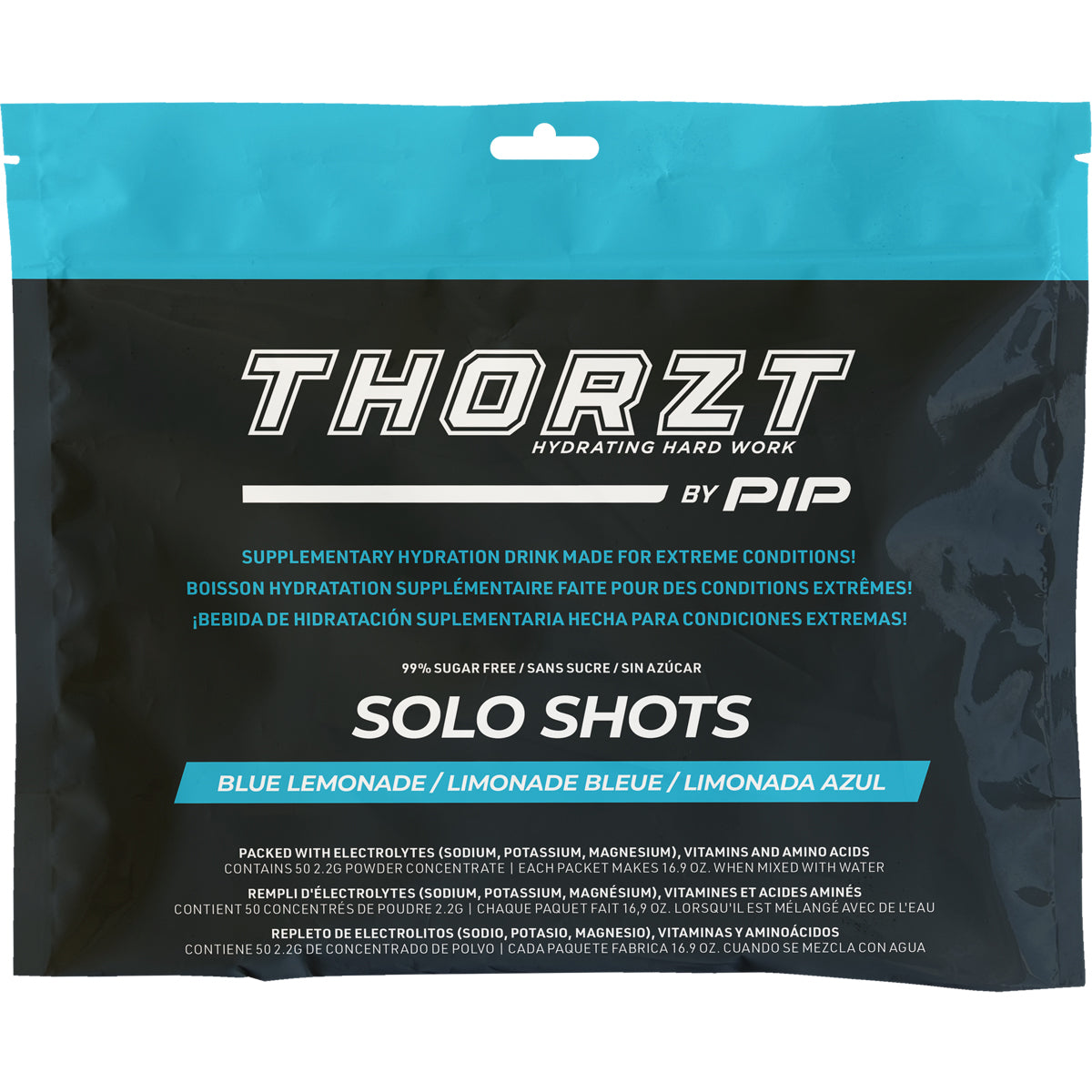 PIP -  Sugar Free Solo Shots - Blue Lemonade - CASE