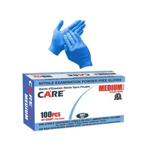CARE Soft Nitrile Powder-Free Gloves 3.5 Mil (Available in Boxes or Cases)