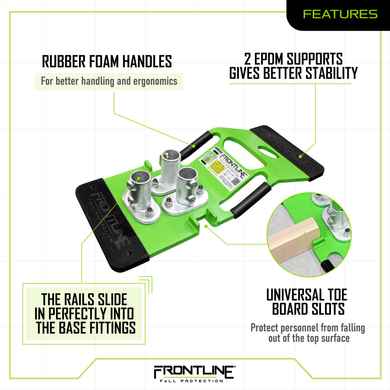 Frontline GUB56 Guardrails 56 lbs Base