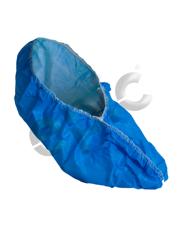 Blue Shoe Cover Heavy PE Coated - Case (300 Pieces)