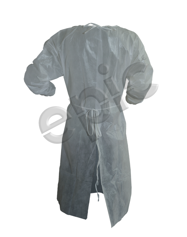 EPIC- Coated Barrier / Cleanroom White Gown - Case