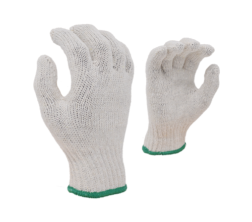 Heavy Weight, Natural White, Cotton/Polyester String Knit, 7 Gauge - Dozen