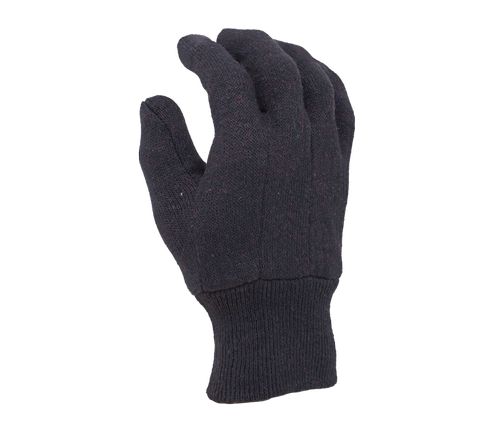 Task Gloves Brown Jersey, 8oz, Cotton/Polyester, size Small - Dozen