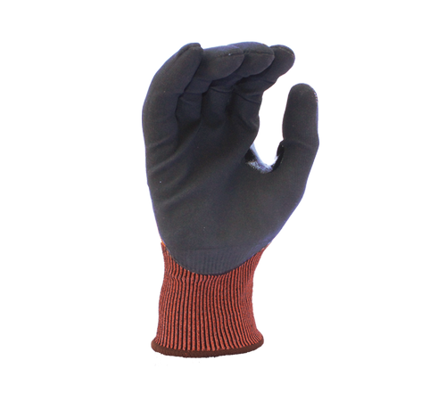 VVersus Plus® - 18G Hi-Vis Orange Falstone® shell, Micro-foam Nitrile palm coated, Reinforced Thumb Crotch, Touchscreen compatible,  ANSI A7 - Dozen