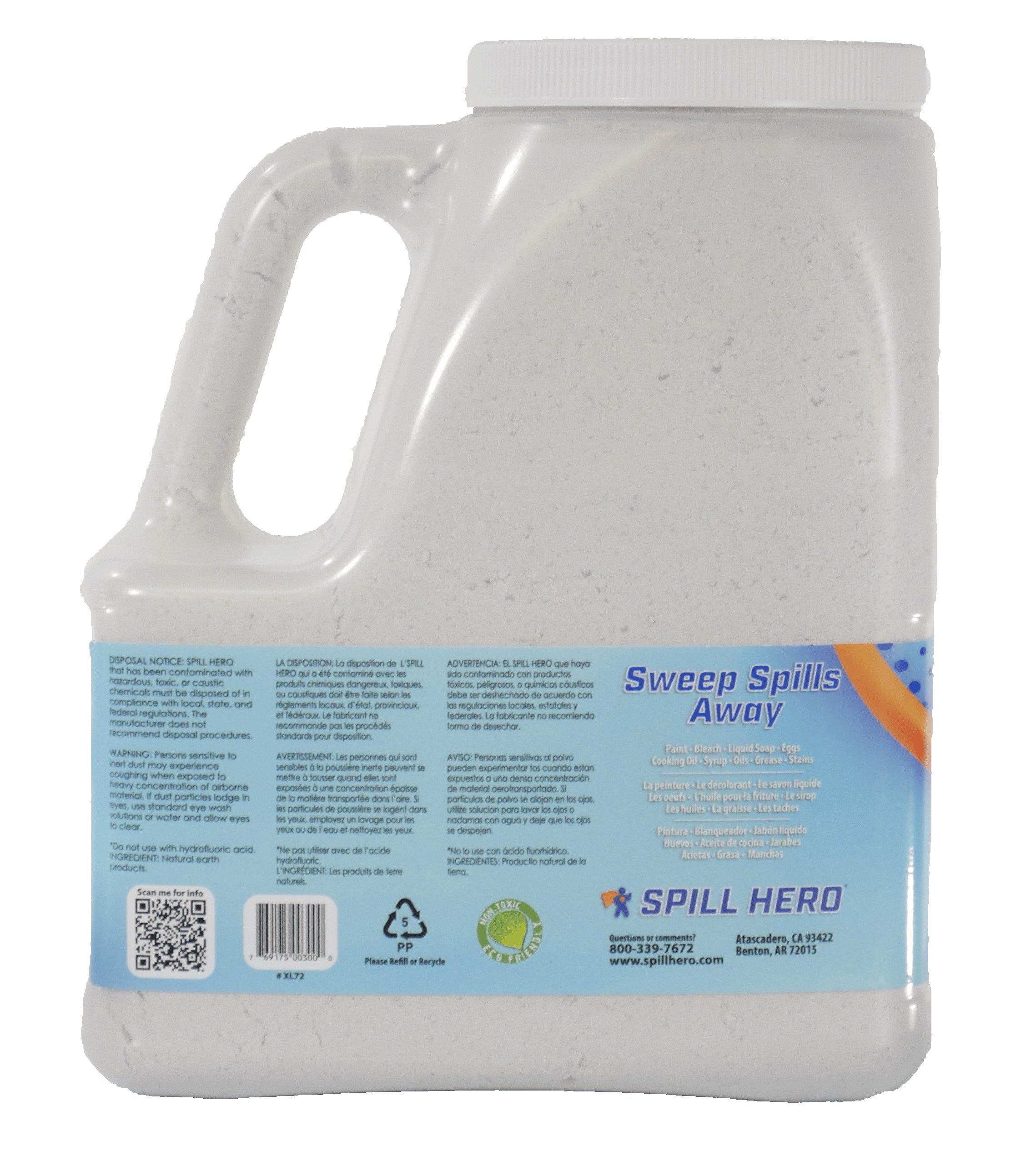 SPILL HERO UNIVERSAL ABSORBENT, 5.4 QT. BOTTLE