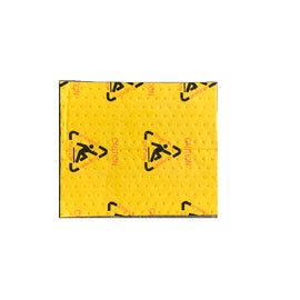 MeltBlown Technologies 15" X 18" MBT Hi-Viz Yellow Polypropylene Sorbent Pad