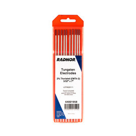 RADNOR™ " 2% Thoriated Tungsten Electrode Ground ( Per Package)