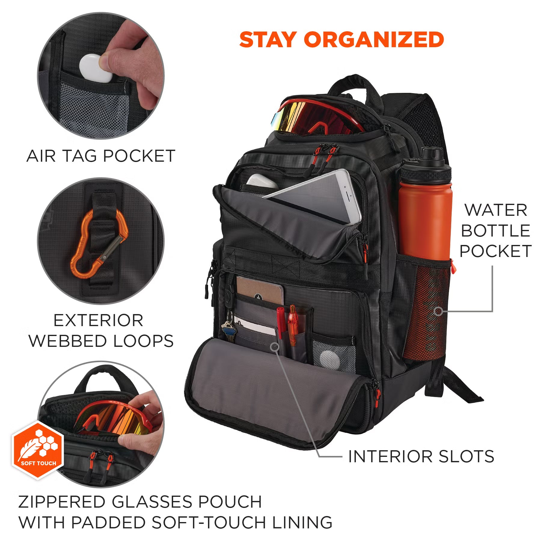 Ergodyne - Arsenal 5146 Mobile Office Backpack - Water-Resistant Tarpaulin