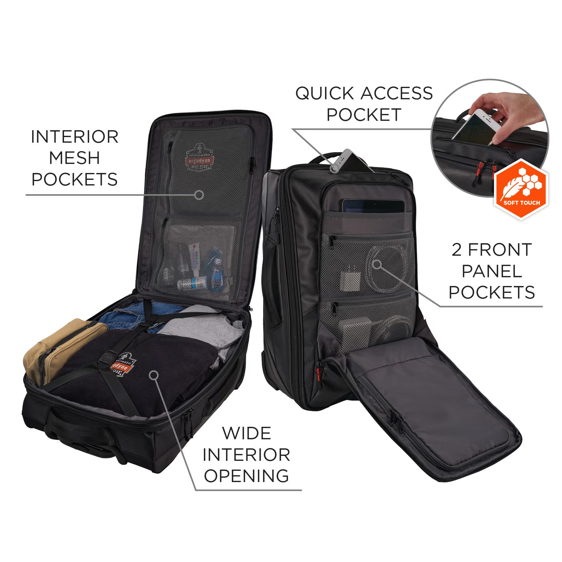 Ergodyne - Arsenal 5129 Softside Carry-On Luggage - Wheeled