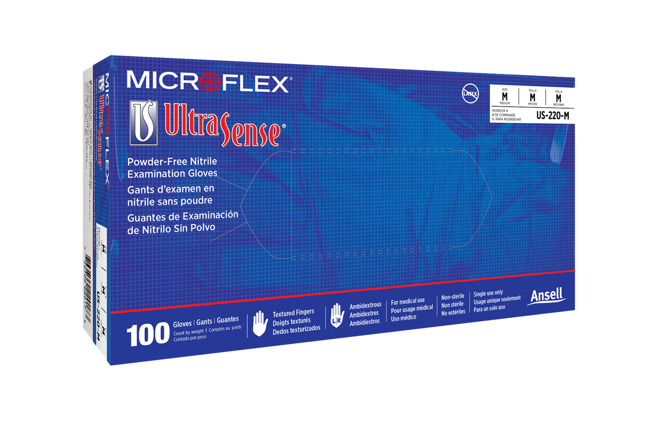 MICROFLEX USE-880 ULTRASENSE Blue Microflex® 4.7 mil Nitrile Disposable Gloves