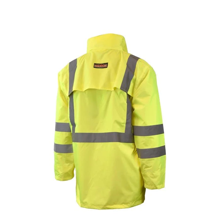 Radians RW10-3S1Y Lightweight Rain Jacket - Hi-Vis Green