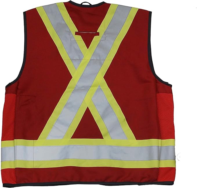 Viking Open Road Surveyor Safety Vest Red