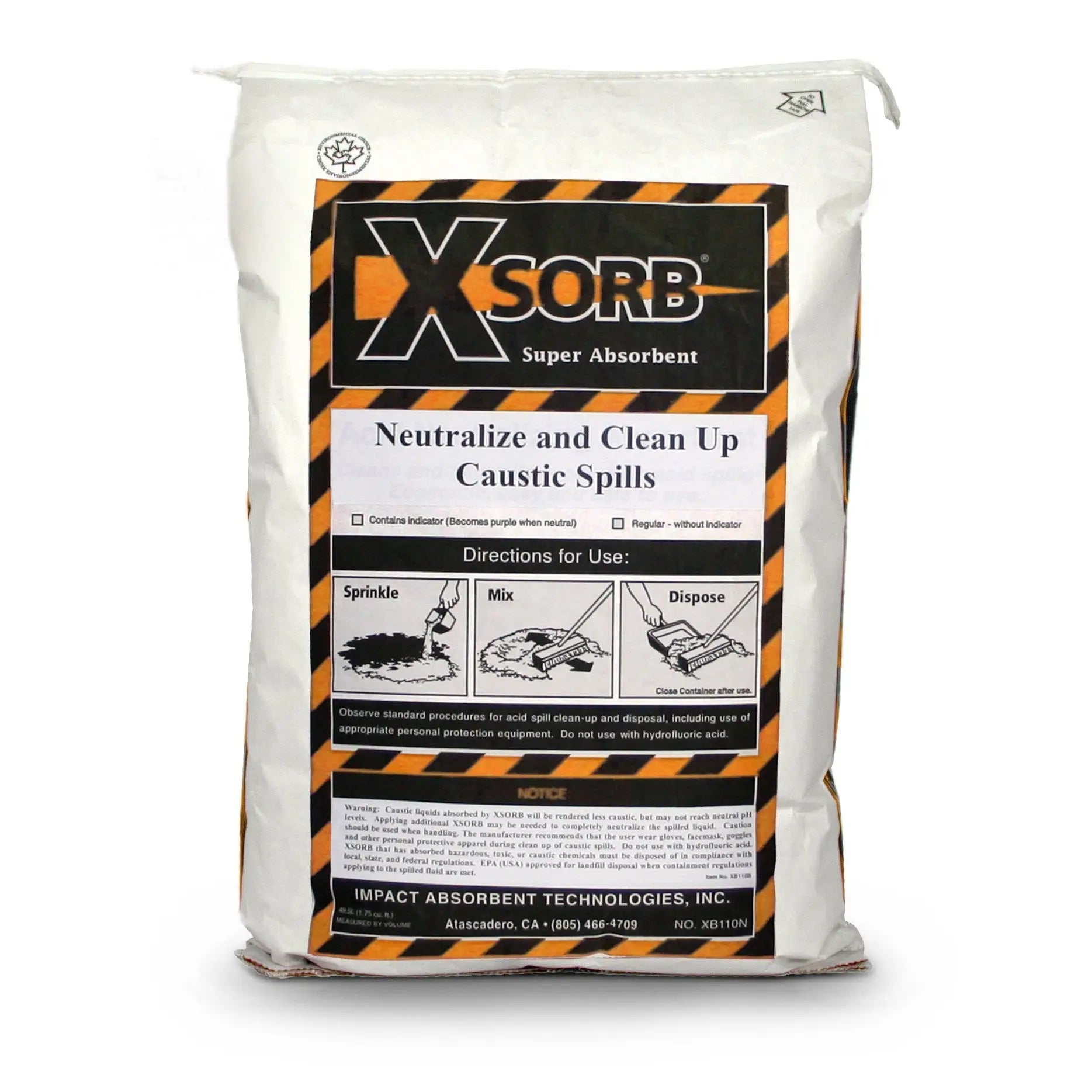 XSORB Caustic Neutralizing 95 gal Spill Response Kit - 1 OVERPACK