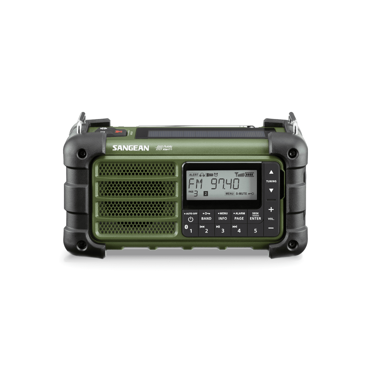 AM/FM-RBDS/Bluetooth/AUX/Weather/Multi-Powered
Digital Tuning Emergency Radio-eSafety Supplies, Inc