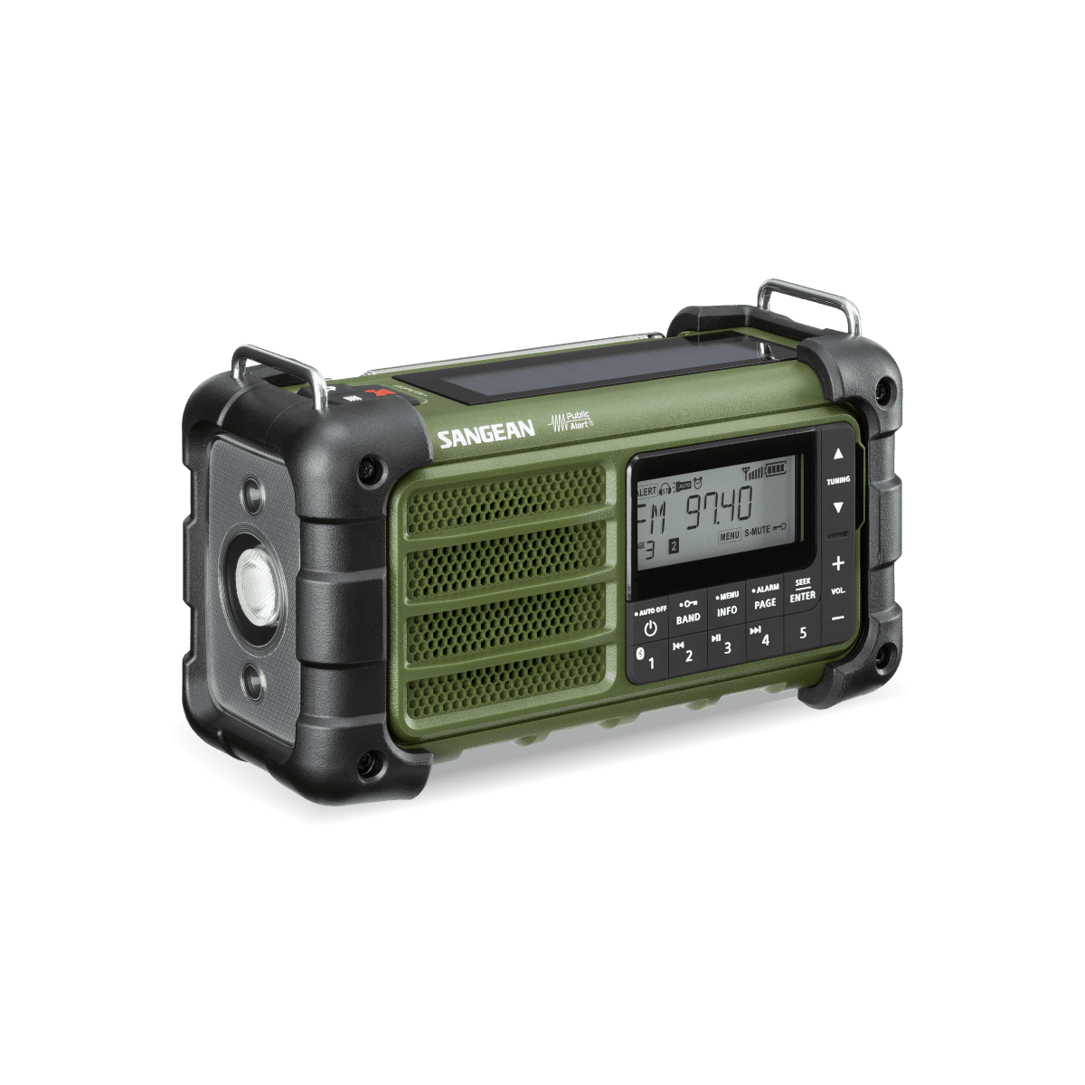 AM/FM-RBDS/Bluetooth/AUX/Weather/Multi-Powered
Digital Tuning Emergency Radio-eSafety Supplies, Inc