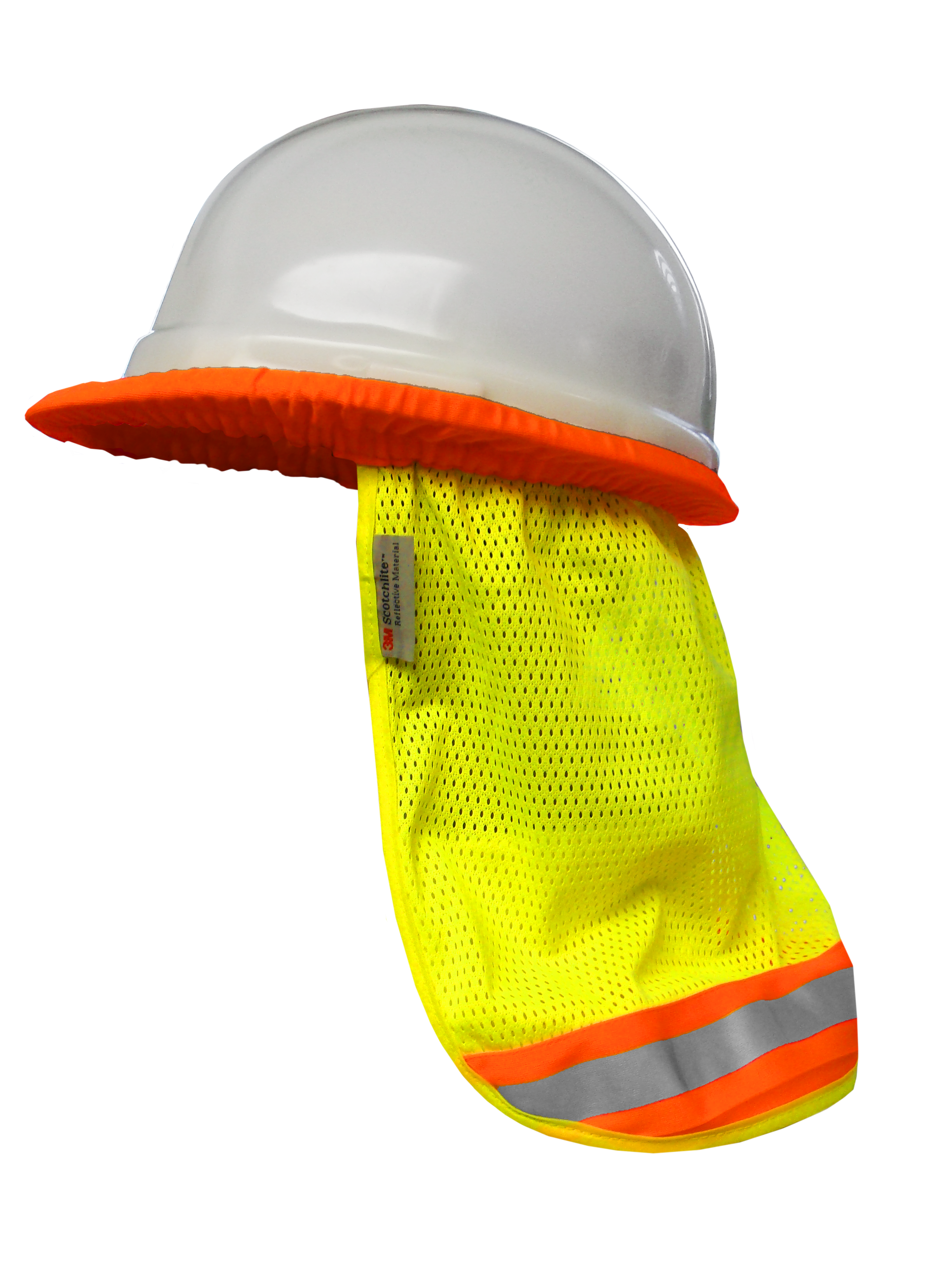 Safety Sun Shade Hi Vis Neck Shade for Hard Hats Reflective-eSafety Supplies, Inc