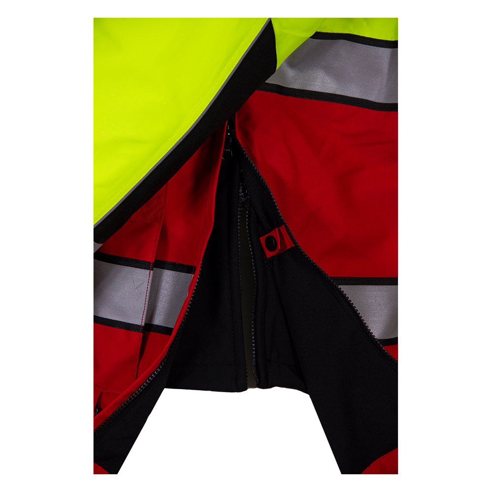 Safety Jacket Hi Vis Responder Parka Waterproo 2-Tone Lime & Red-eSafety Supplies, Inc