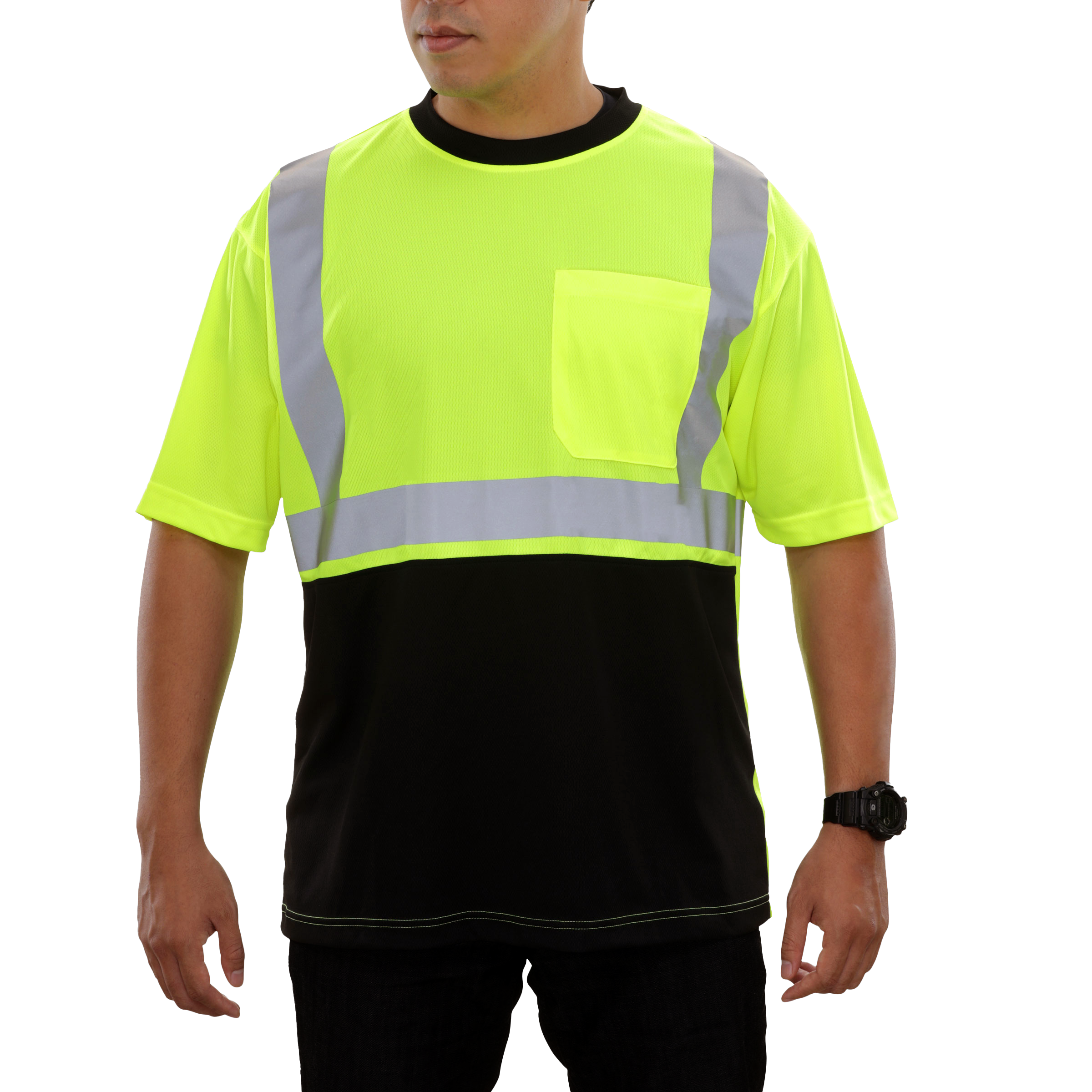Reflective Apparel High Visibility Safety Shirt Two-Tone Birdseye-eSafety Supplies, Inc